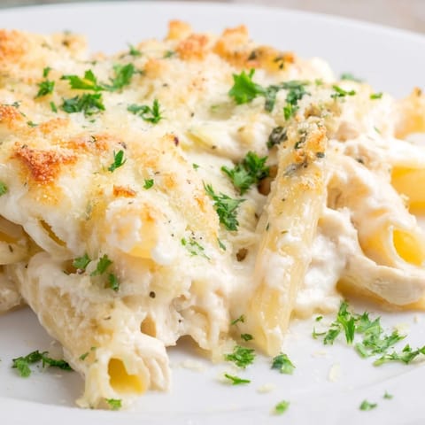 Chicken Alfredo Bake