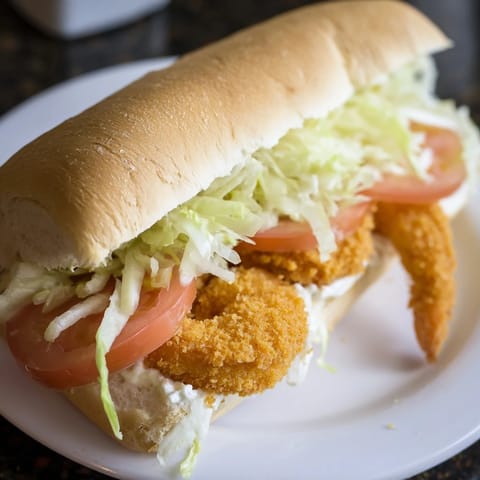 Classic Louisiana Shrimp Sandwich