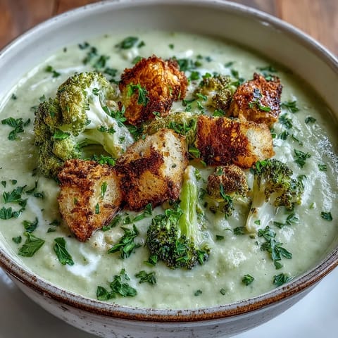 Creamy Cauliflower Broccoli Soup