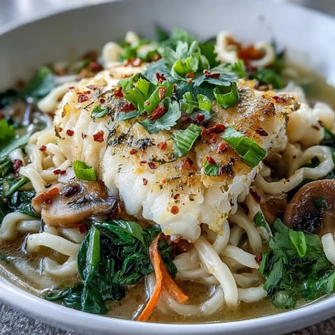 Poached Cod With Coconut Broth