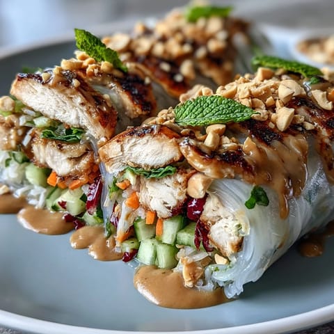 Colorful Rice Paper Roll Bowl featuring sliced tofu, crunchy carrots, and cucumbers, garnished with roasted peanuts and fresh herbs for a light Vietnamese-inspired meal.