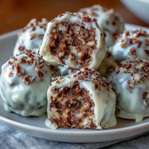 1. Delightful carrot cake truffles with spiced centers and smooth cream cheese coating, perfect for spring dessert platters.