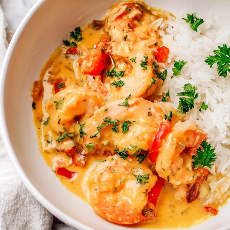 Serving suggestion for creamy Cajun shrimp rice bowl with a side salad on a rustic table.