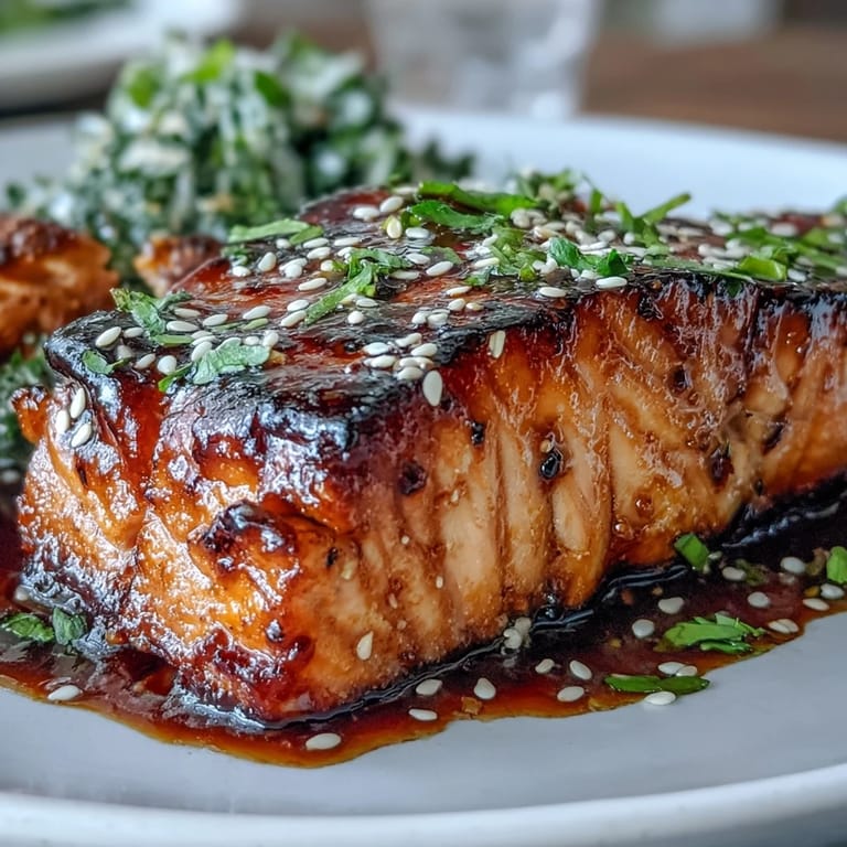 Asian-inspired Honey Sriracha Salmon Bowl featuring flaky salmon, jasmine rice, fresh cucumber, edamame, and spicy sriracha mayo drizzle.