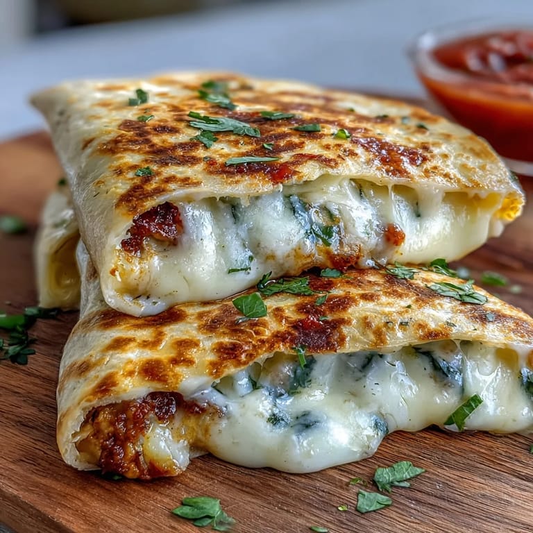 Crispy flour tortilla pockets filled with colorful bell peppers and spinach, paired with zesty lime-kissed salsa for a kid-friendly snack.