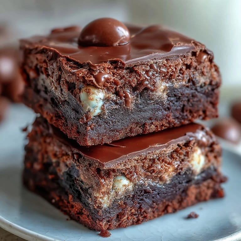 Indulgent Cadbury Egg Chocolate Brownies with Crumbled Top - rich, gooey brownies studded with colorful mini eggs and finished with a crisp chocolate topping.