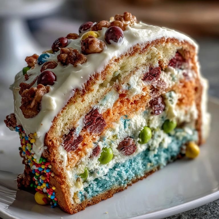 Slice into this Cinco de Mayo Piñata Cake to discover colorful layers and a candy-filled center—perfect for festive gatherings.
