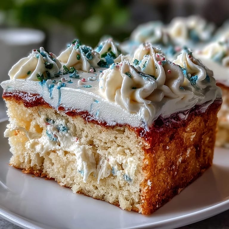 Classic vanilla sheet cake topped with smooth buttercream and Class of 2026 piping, perfect for graduation party dessert tables.